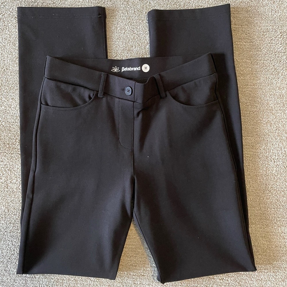Black Betabrand pants size M - never worn